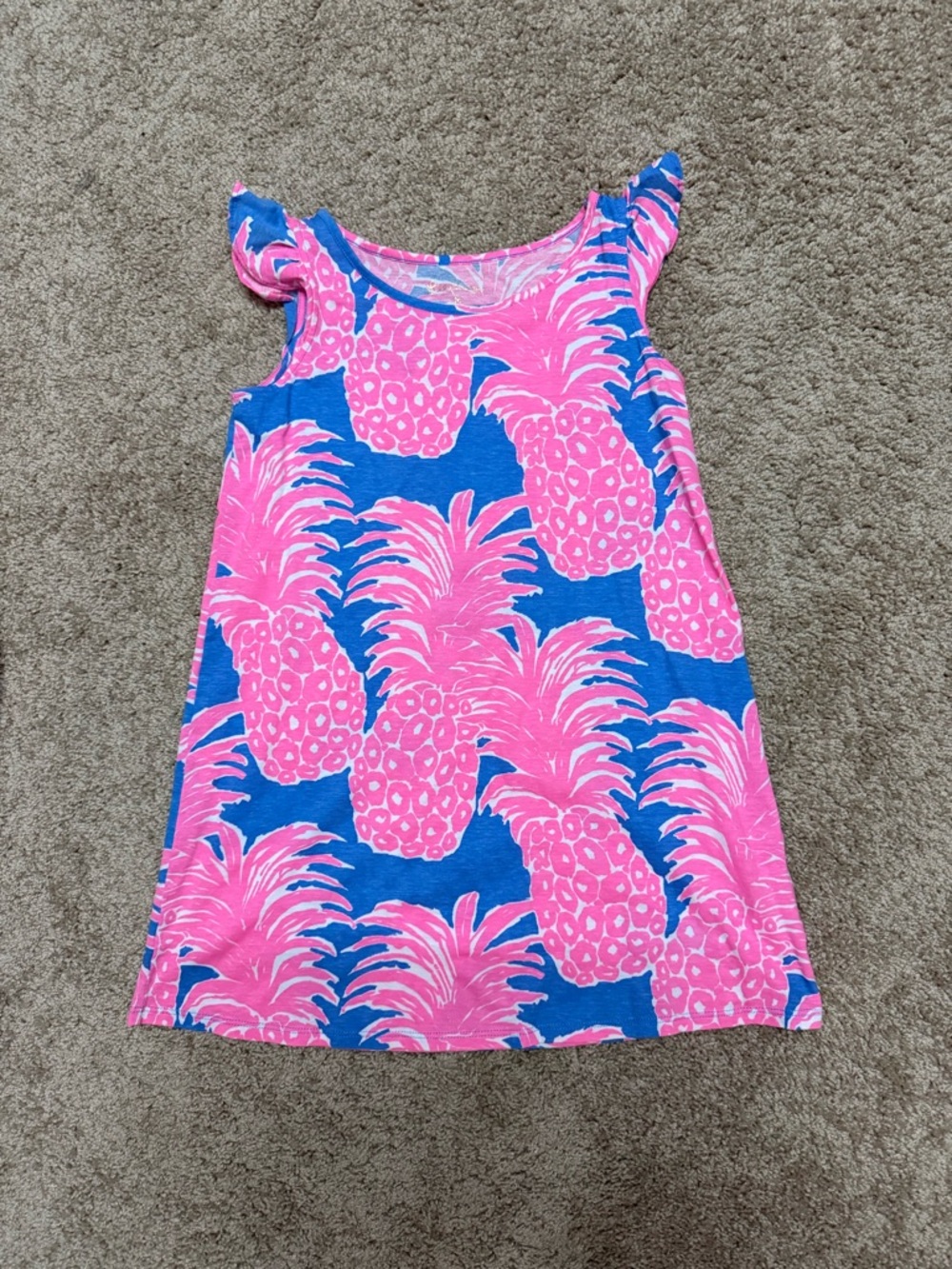 Girls Lilly Pulitzer Kristen Swing Dress Blue Haven size Medium